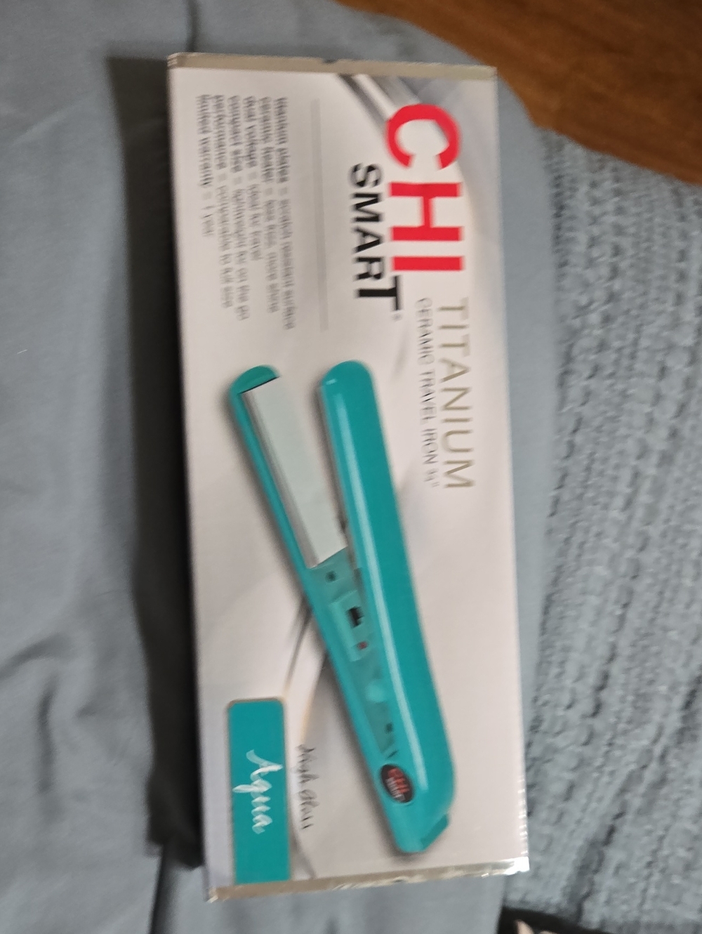 Smart Titanium Mini Flat Iron - Aqua NIB